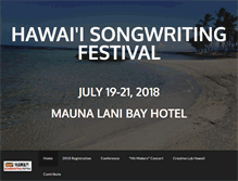 Tablet Screenshot of kauaimusicfestival.com